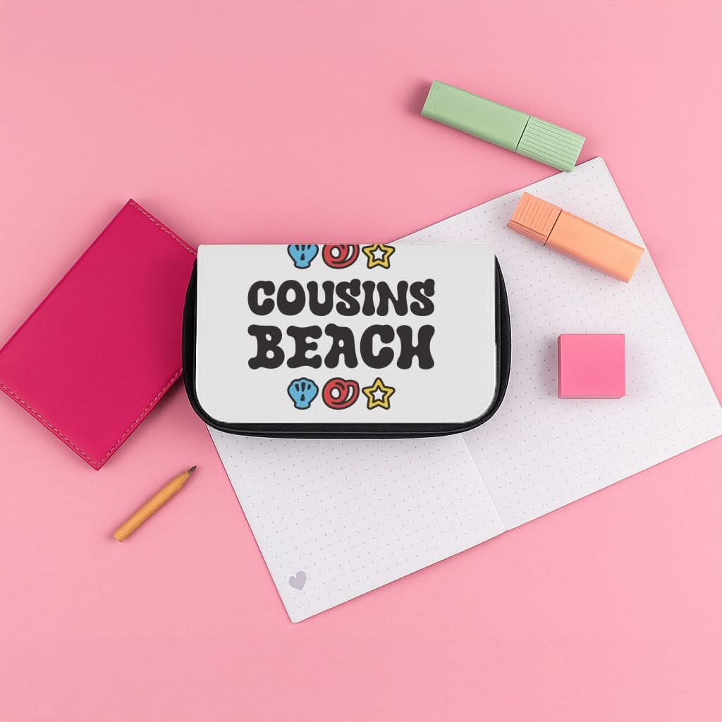 Cartoon Cousins Beach Pencil Case