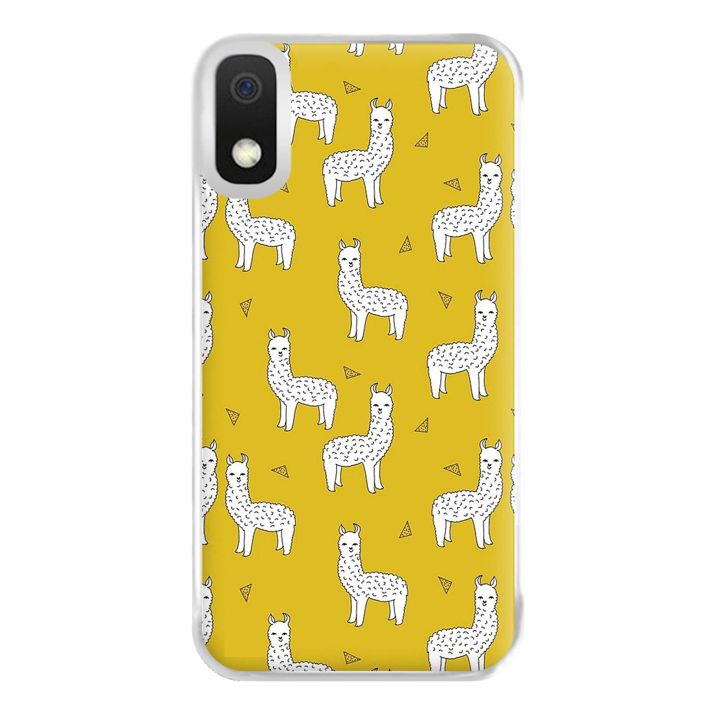 Mustard Alpaca Pattern Phone Case