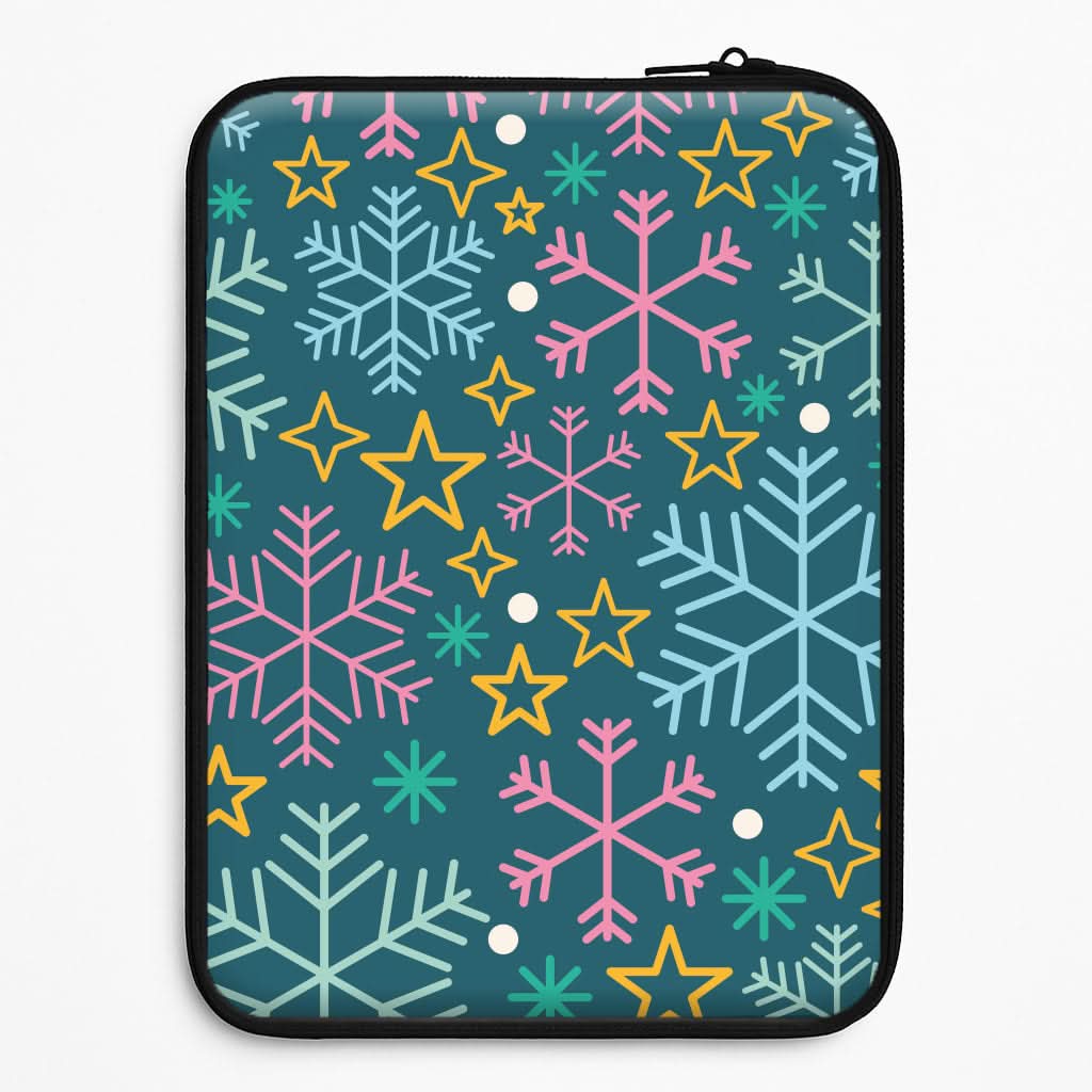 Colourful Christmas Symbols Pattern Universal Laptop Sleeve
