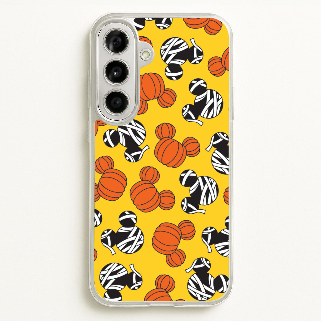 Pumpkin And Mummy Mouse Pattern Galaxy A56 Case