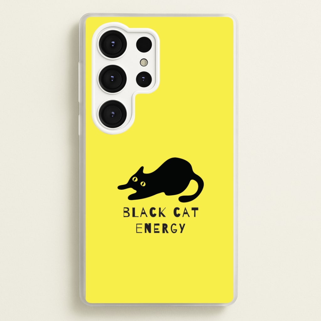 Black Cat Energy Galaxy S25 Ultra Case