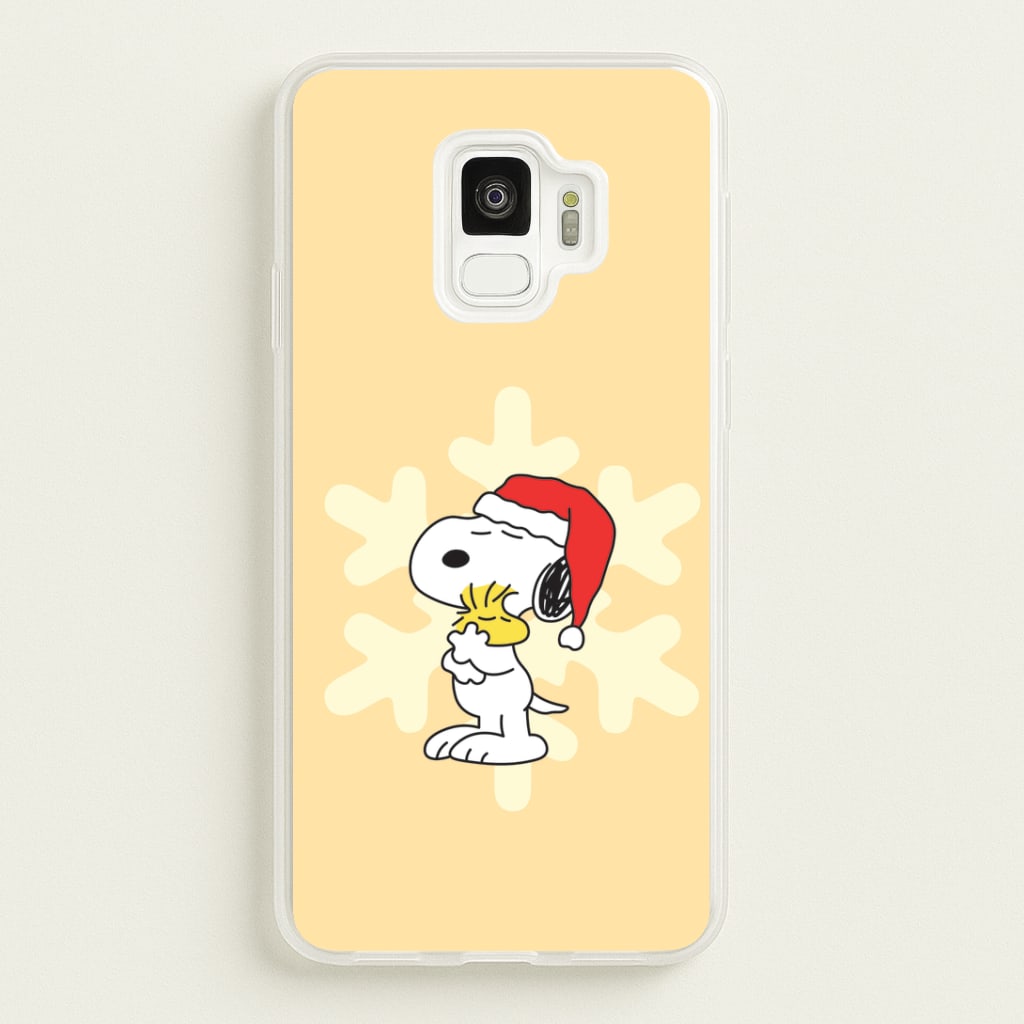 Christmas Cartoon Beagle And Bird Galaxy S9 Case