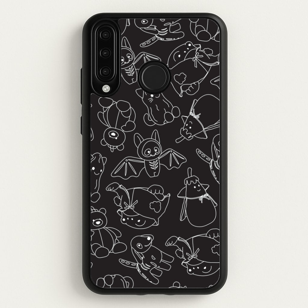 Halloween Plushies Pattern II - Halloween Huawei P30 Lite Case
