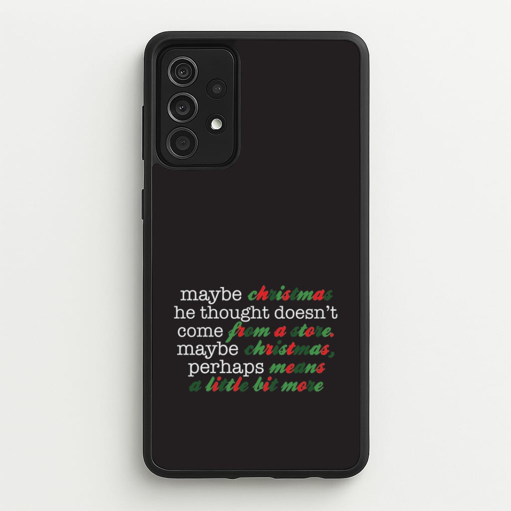 Green Creature Quote Galaxy A52 / A52s Case