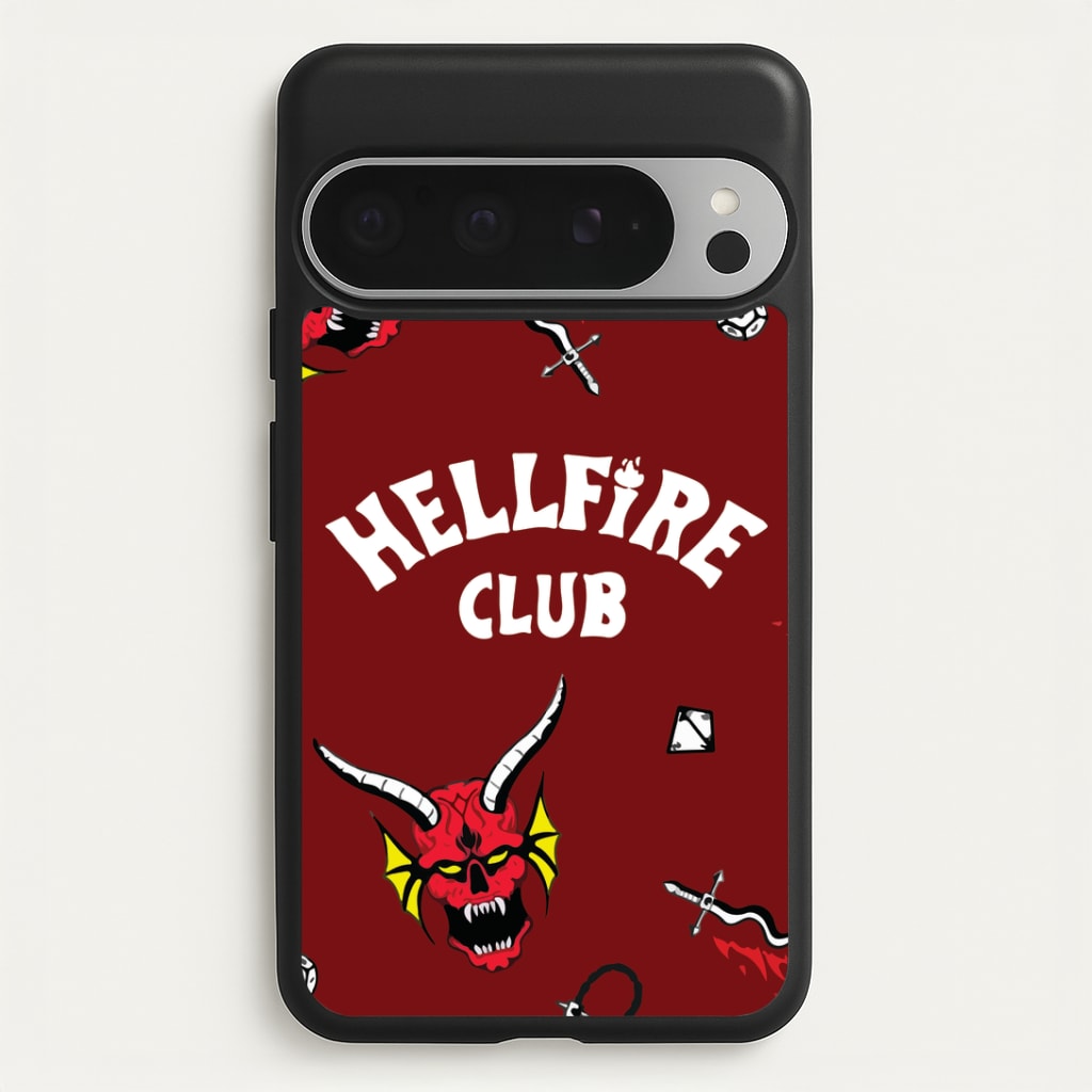 Hellfire Club Icons Collage Red Google Pixel 9 Pro XL Case