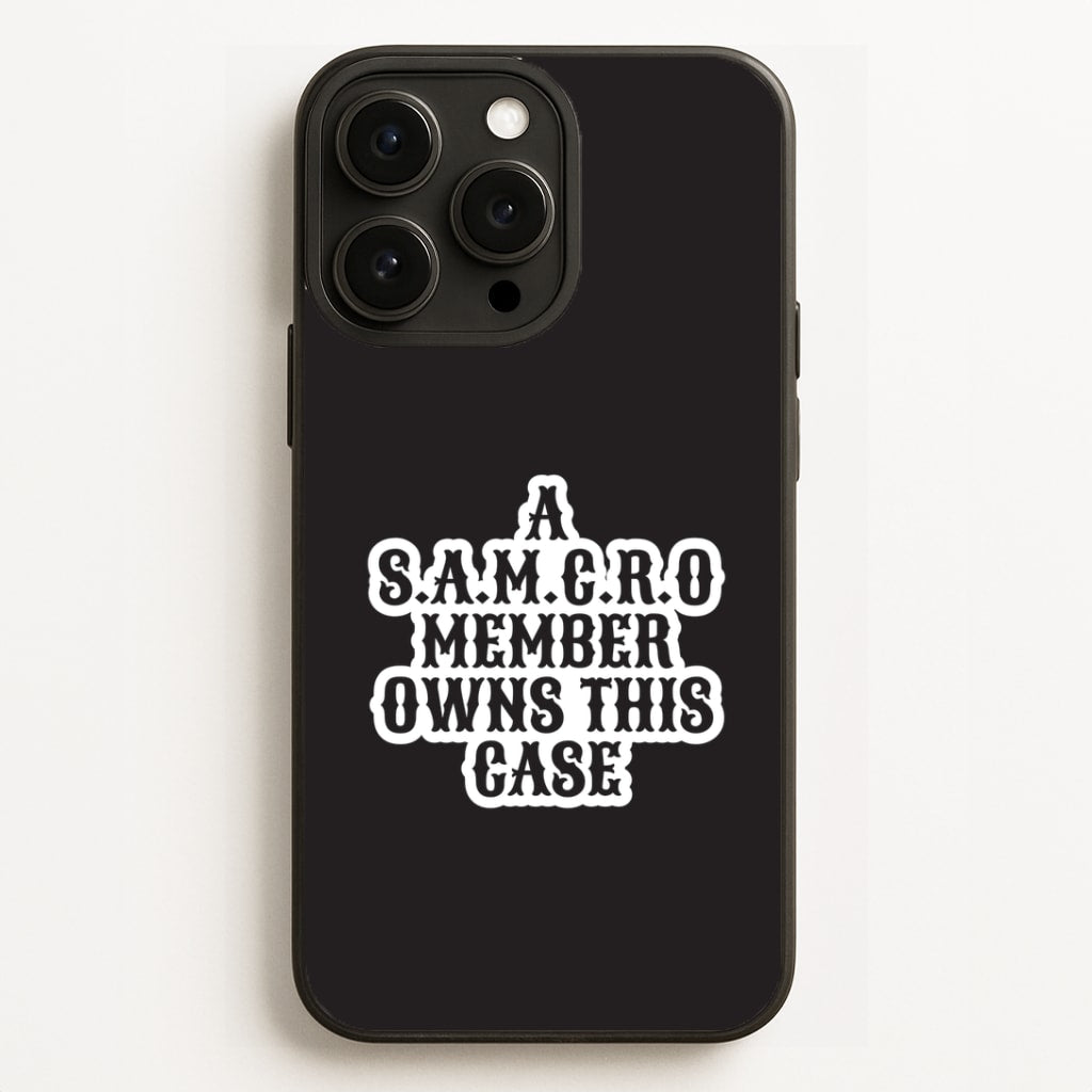 SAMCRO Member iPhone 16 Pro Case