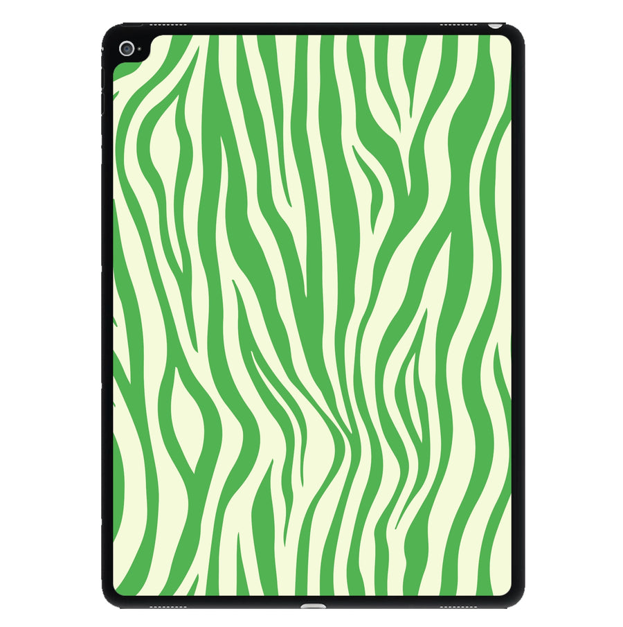 Green Zebra - Animal Patterns iPad Case