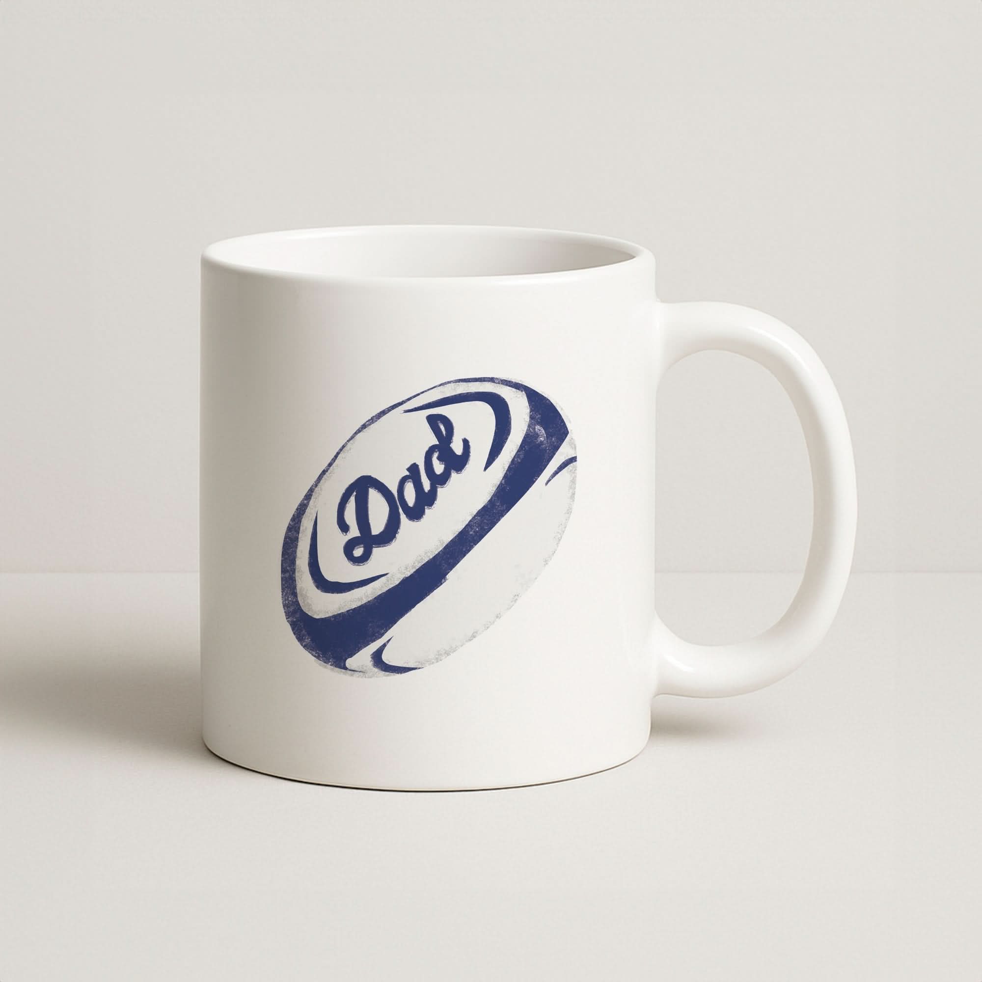 Dad Rugby Ball Coffee Mug