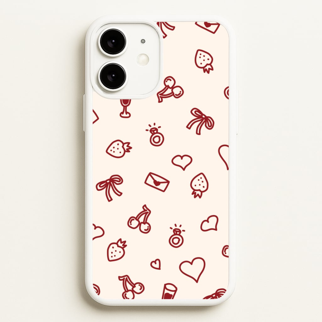 Valentines Doodles iPhone 11 Case