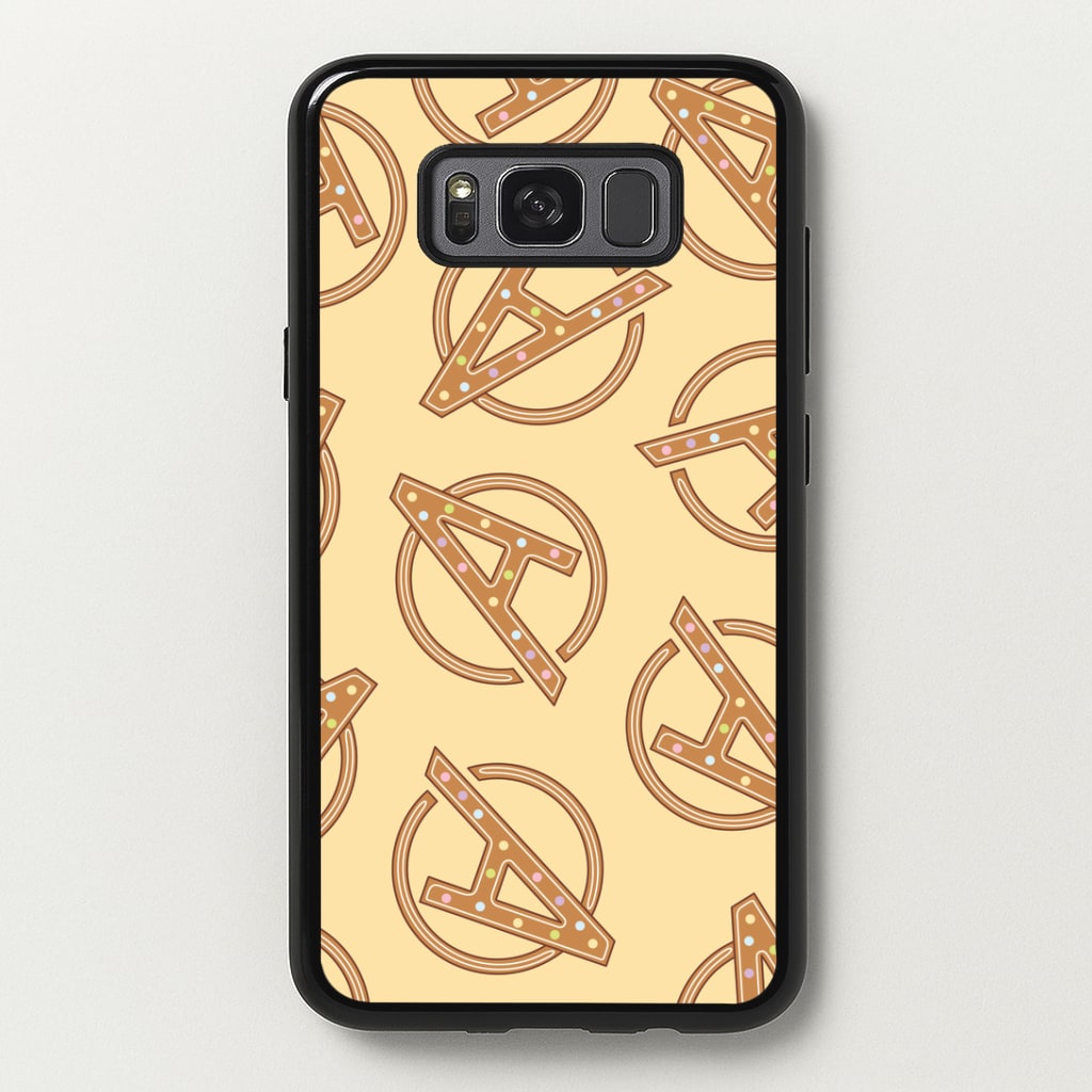 Superhero Team Gingerbread Pattern Galaxy S8 Plus Case