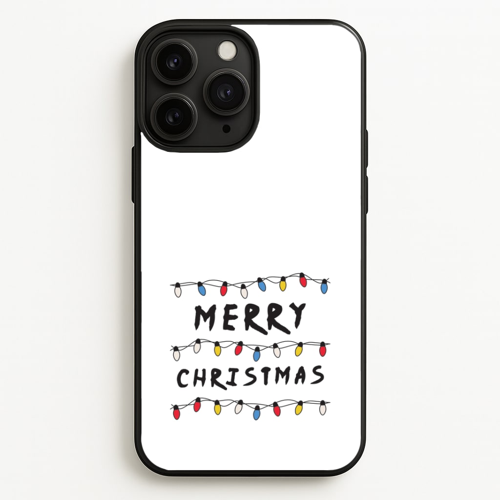Merry Christmas String Lights iPhone 11 Pro Case