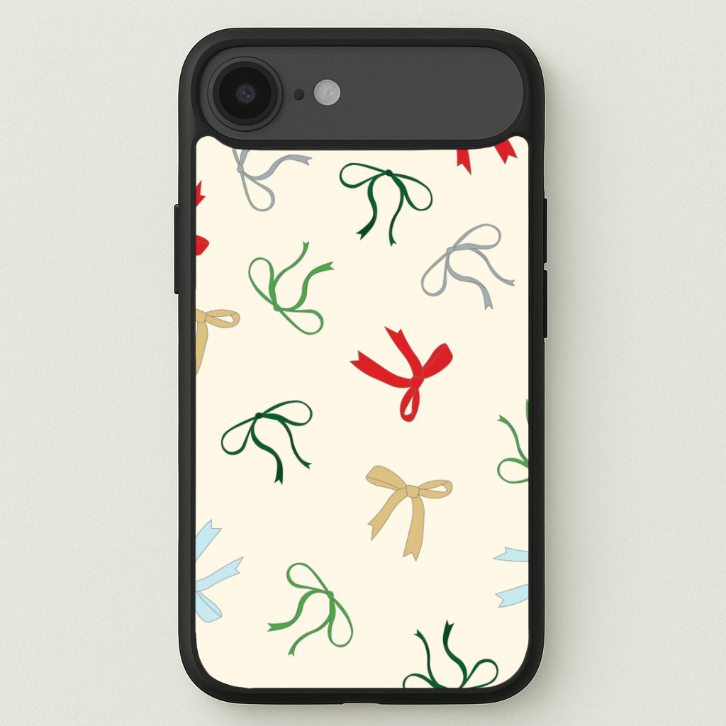 Coquette Christmas Bows Pattern iPhone 17 Air Case
