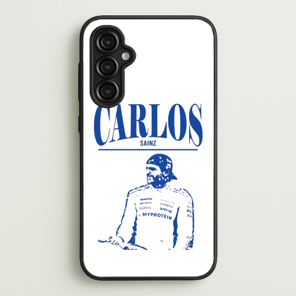 Carlos White And Blue Galaxy A14 Case