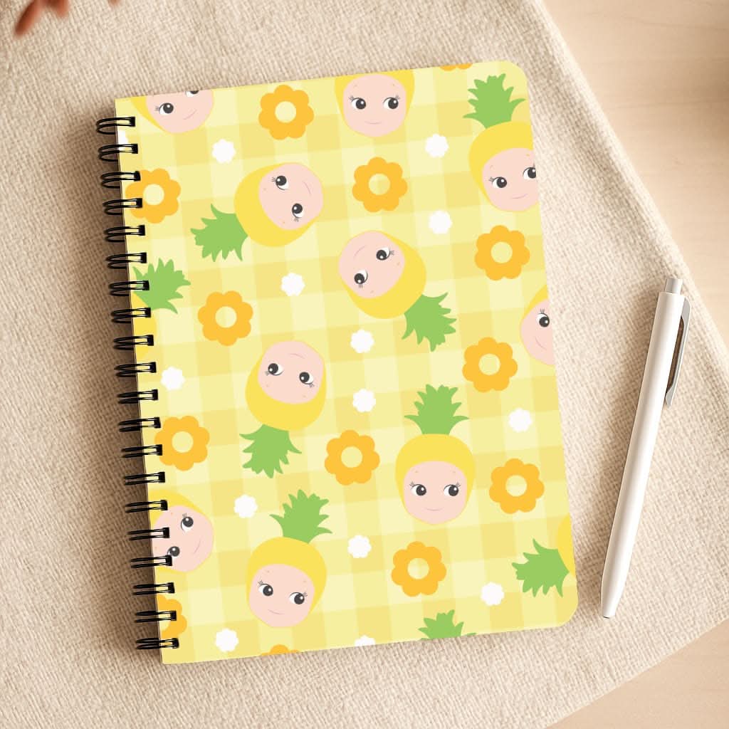 Pineapple Angel Pattern Notepad