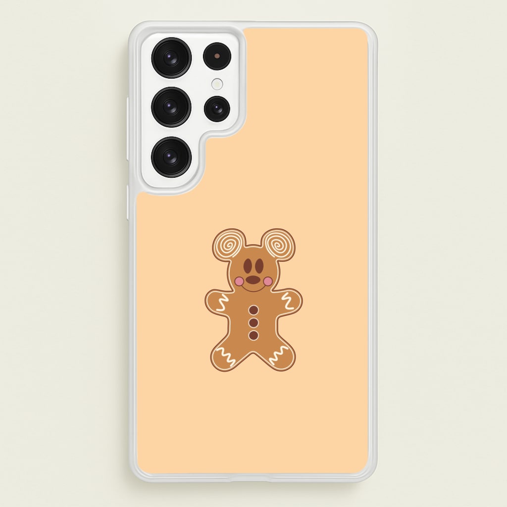Cartoon Mouse Gingerbread Galaxy S22 Ultra Case