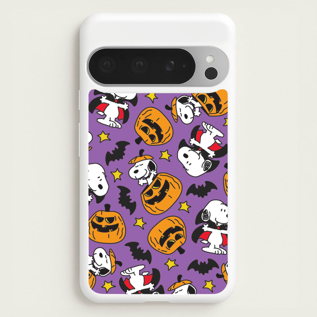 Cartoon Beagle Halloween Pattern Google Pixel 9 Pro XL Case