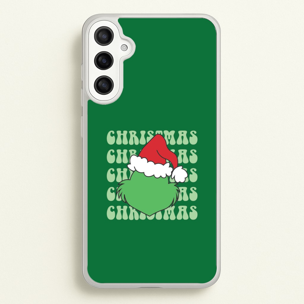 Green Creature Christmas Galaxy A36 Case