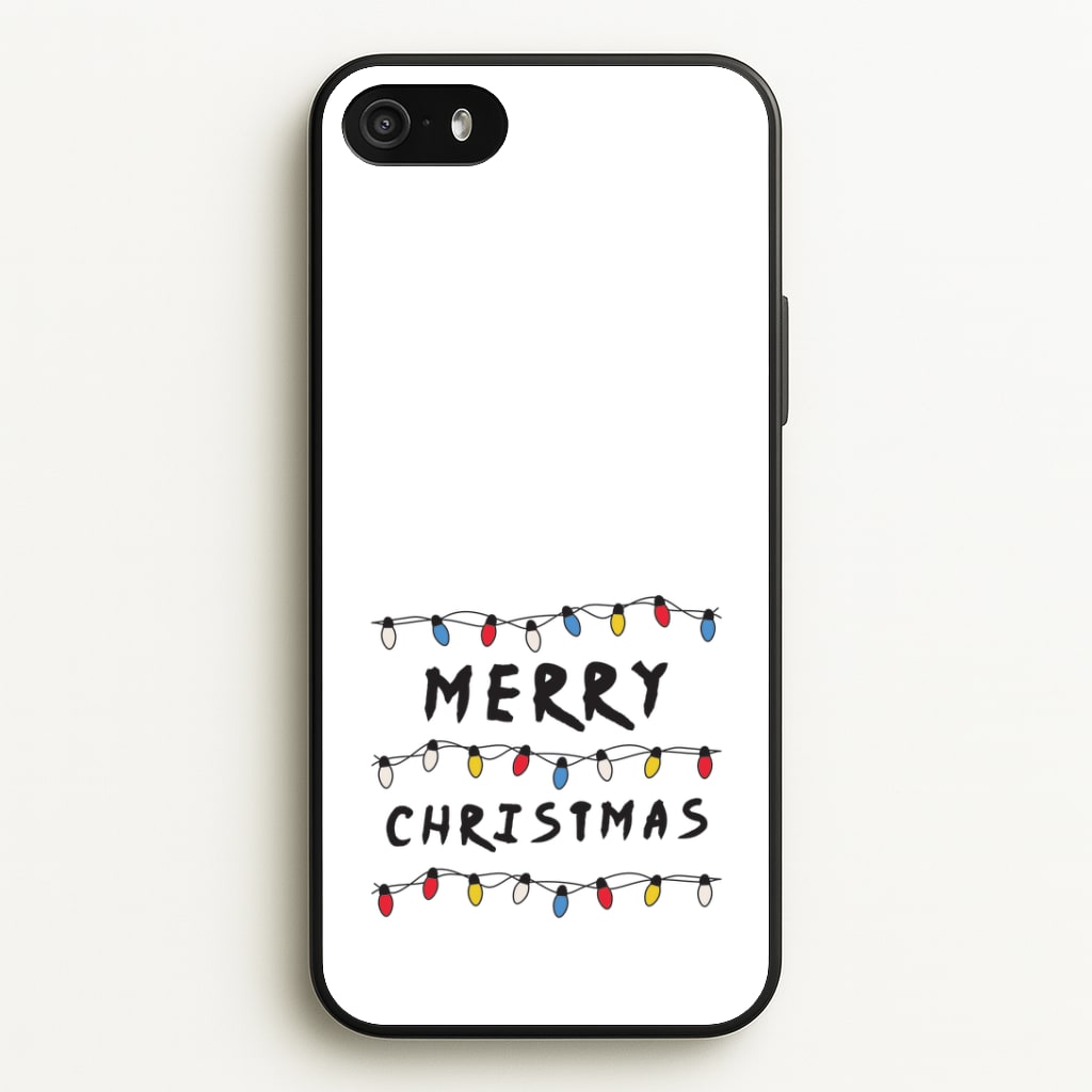 Merry Christmas String Lights iPhone 5 / 5s / SE 2016 Case
