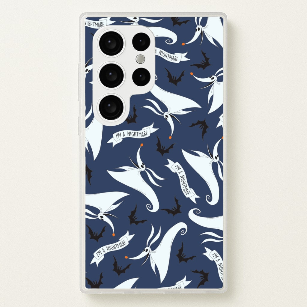 Skeleton Dog And Bats Pattern Galaxy S24 Ultra Case