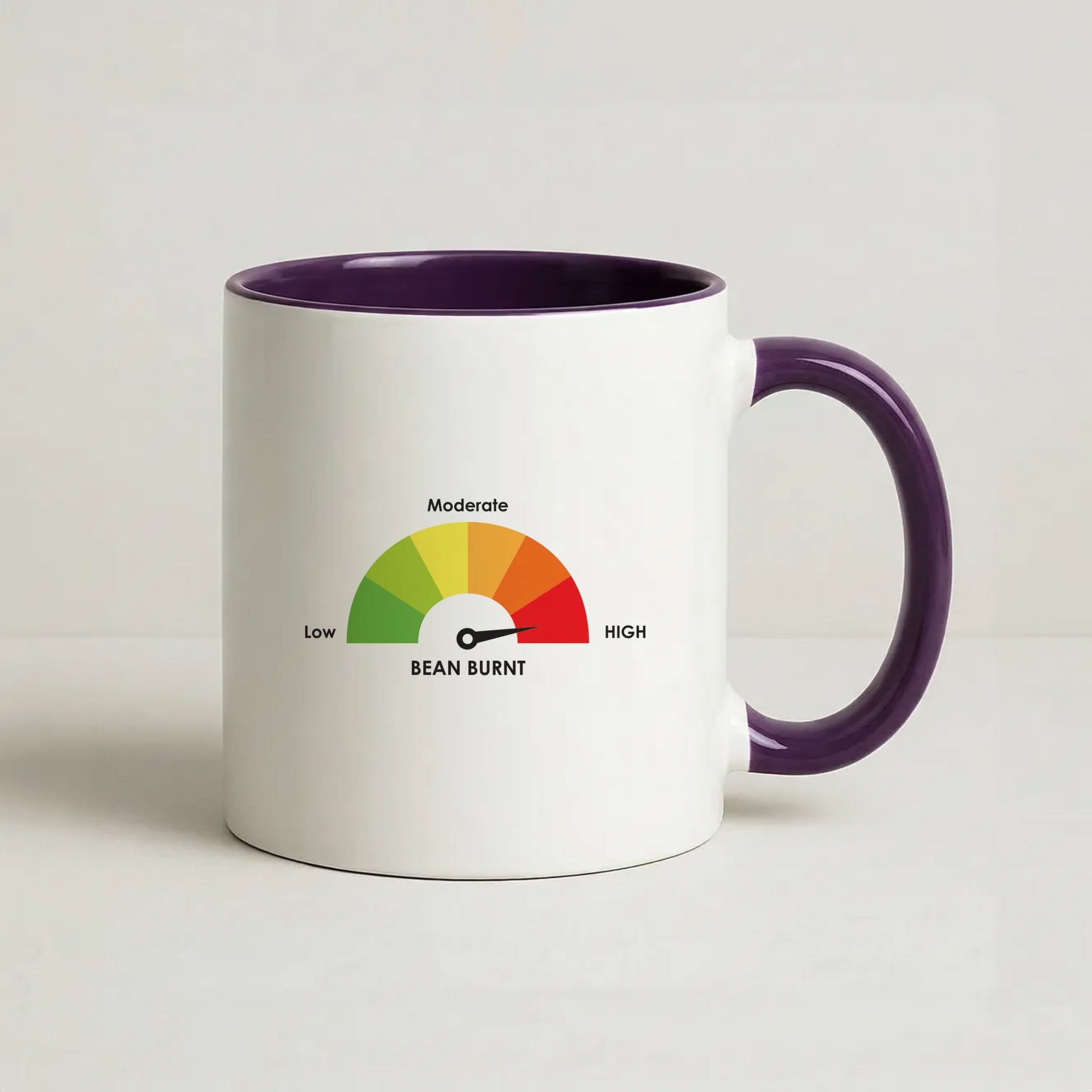 Burnt Bean Guage Purple Mug