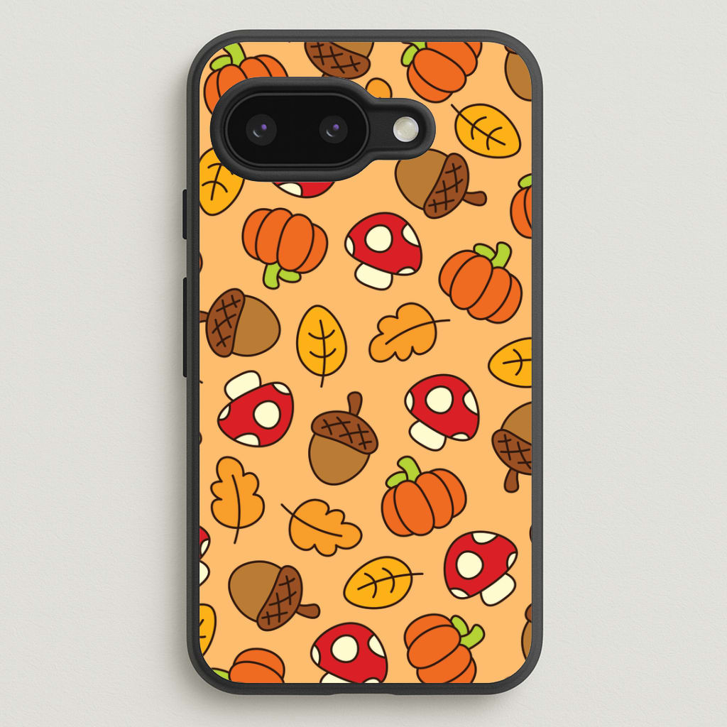 Cartoon Autumn Icons Pattern Google Pixel 9a Case