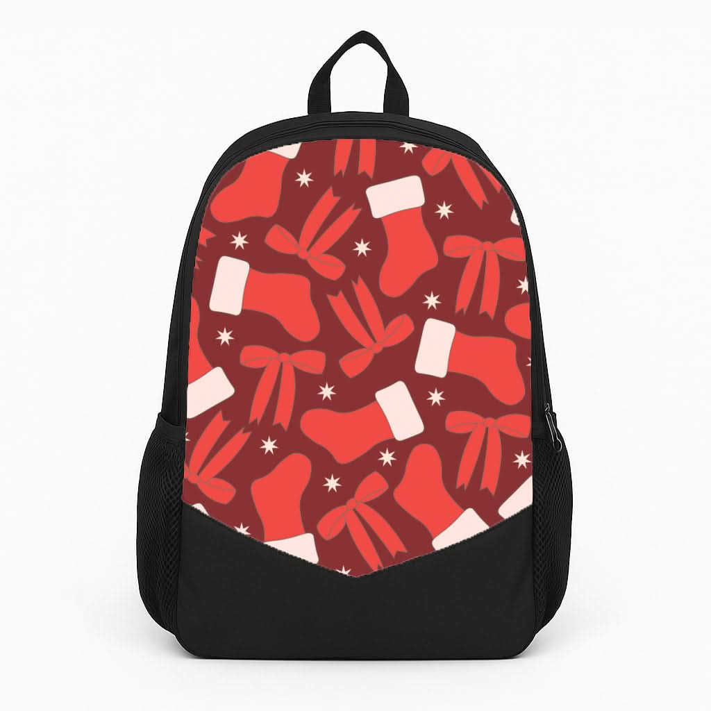 Stockings And Bows Pattern Backpack