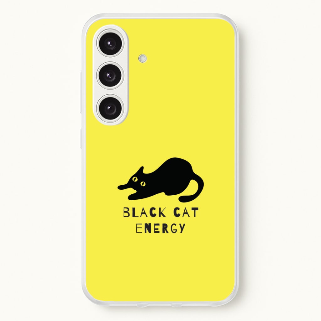 Black Cat Energy Galaxy S25 Plus Case
