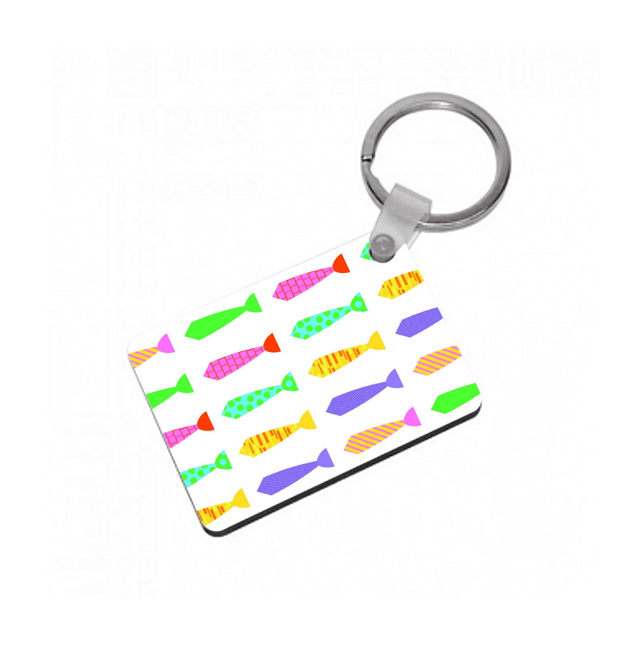 Tie Collage - Personalised Father's Day Keyring