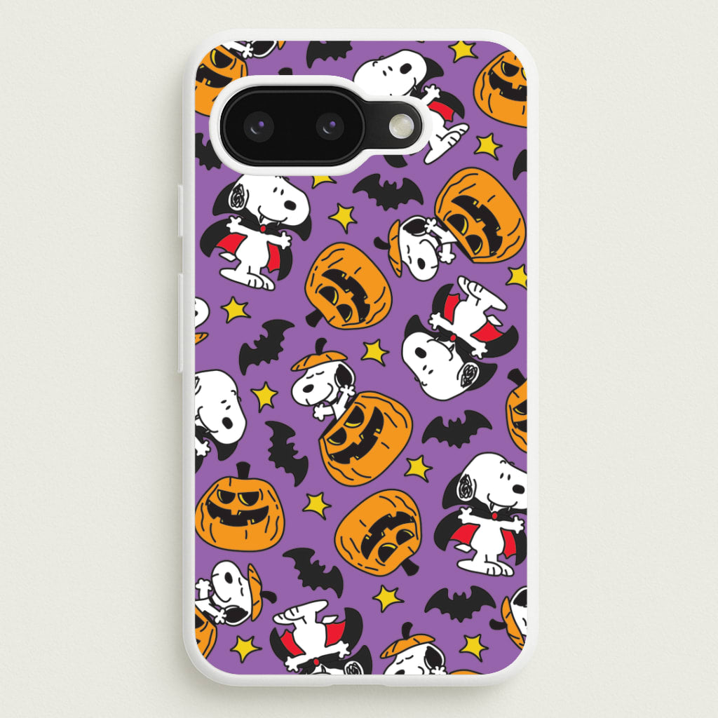 Cartoon Beagle Halloween Pattern Google Pixel 9a Case