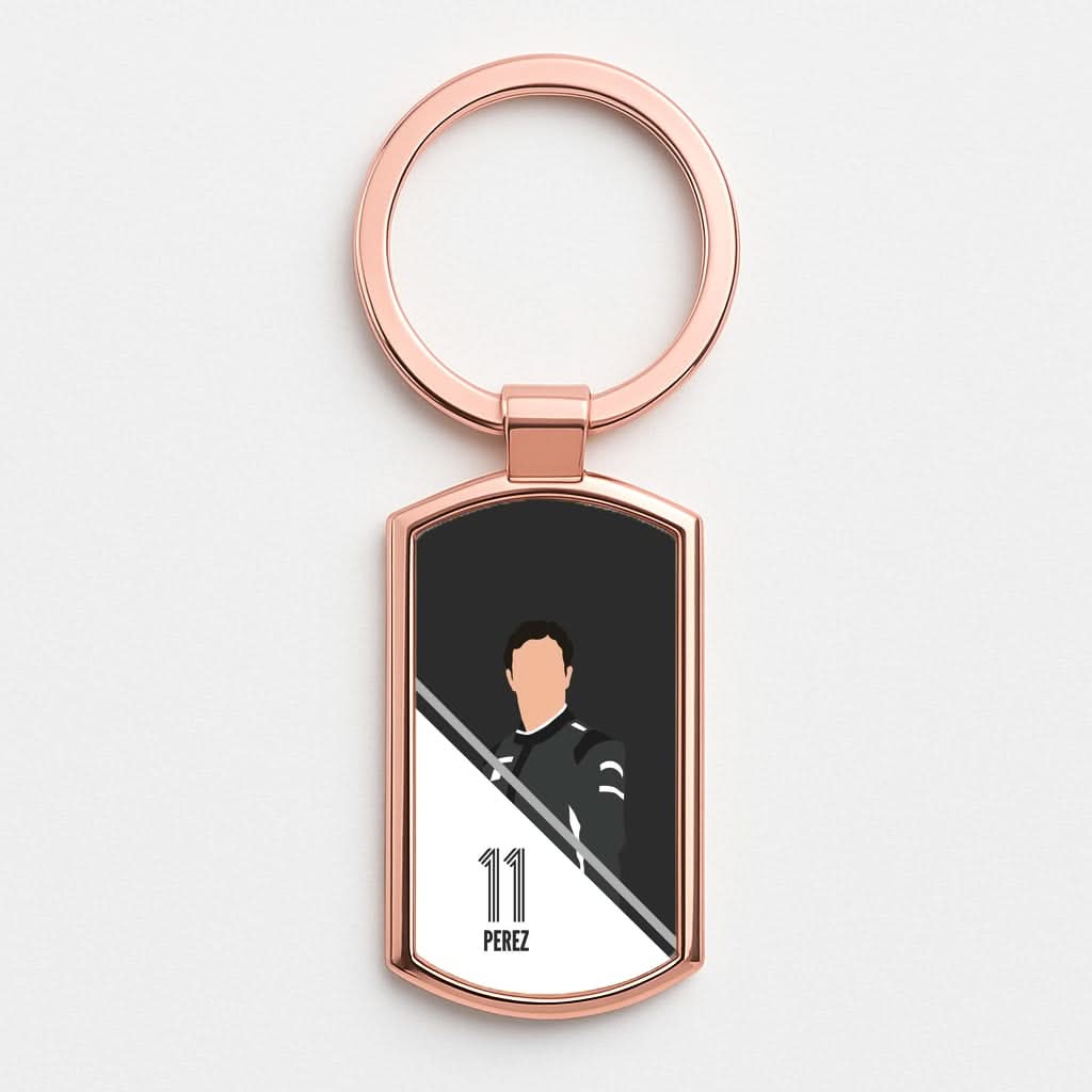 Perez 2026 Rose Gold Keyring