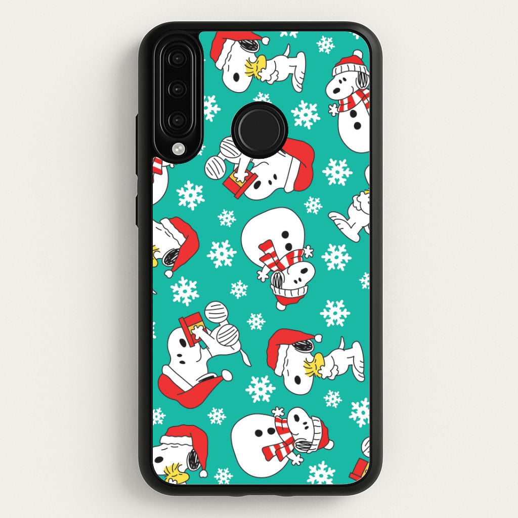 Christmas Cartoon Beagle Pattern Huawei P30 Lite Case