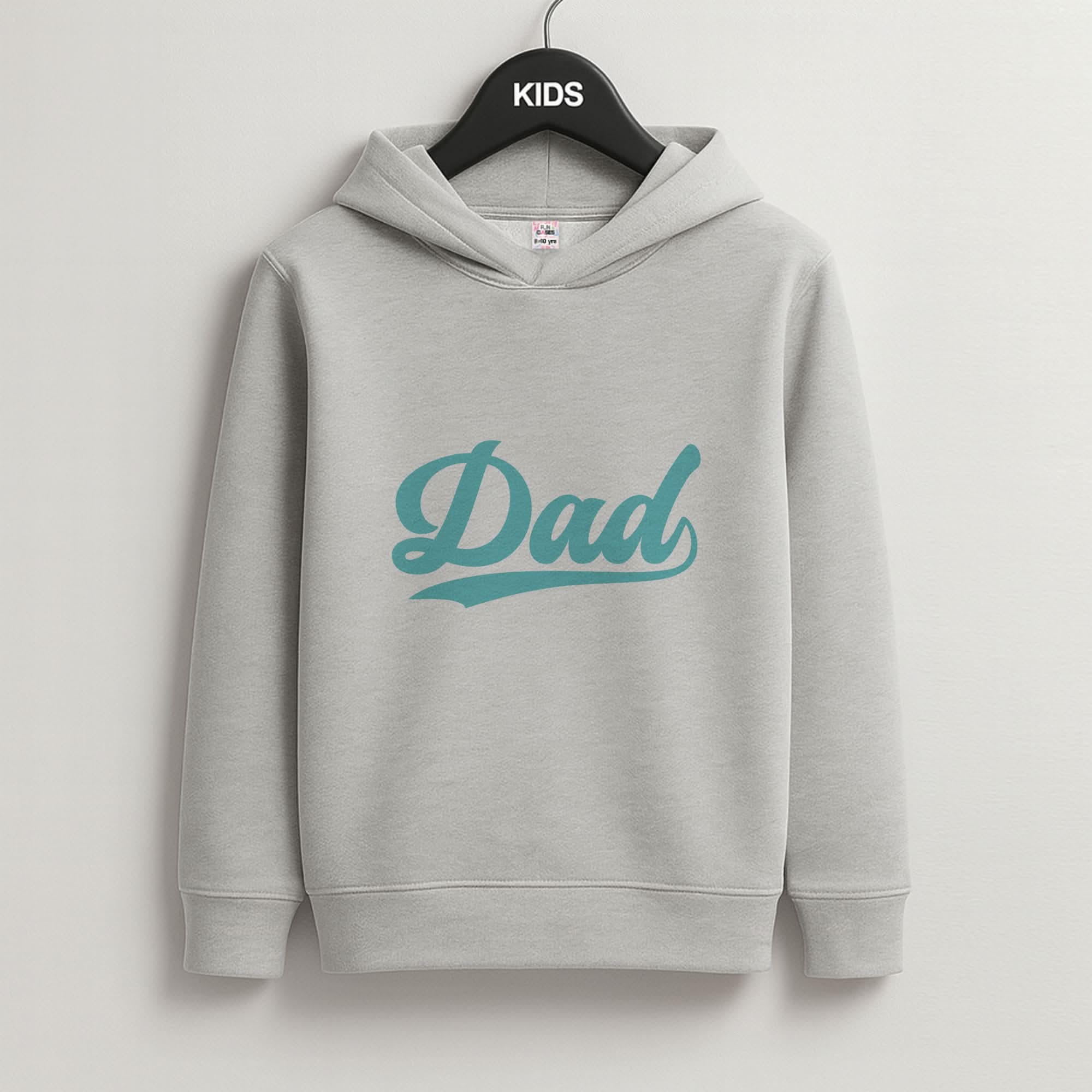 Dad Logo Grey Kids Hoodie