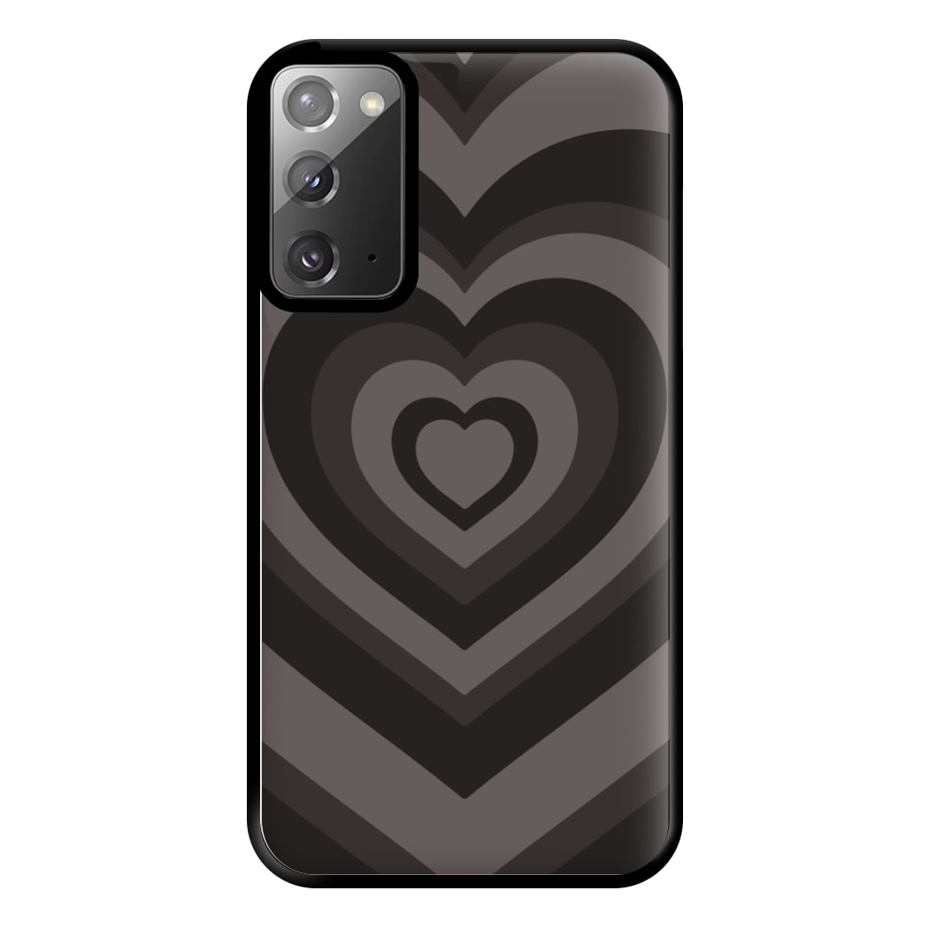 Abstract Black Heart Galaxy Note 20 Ultra Case