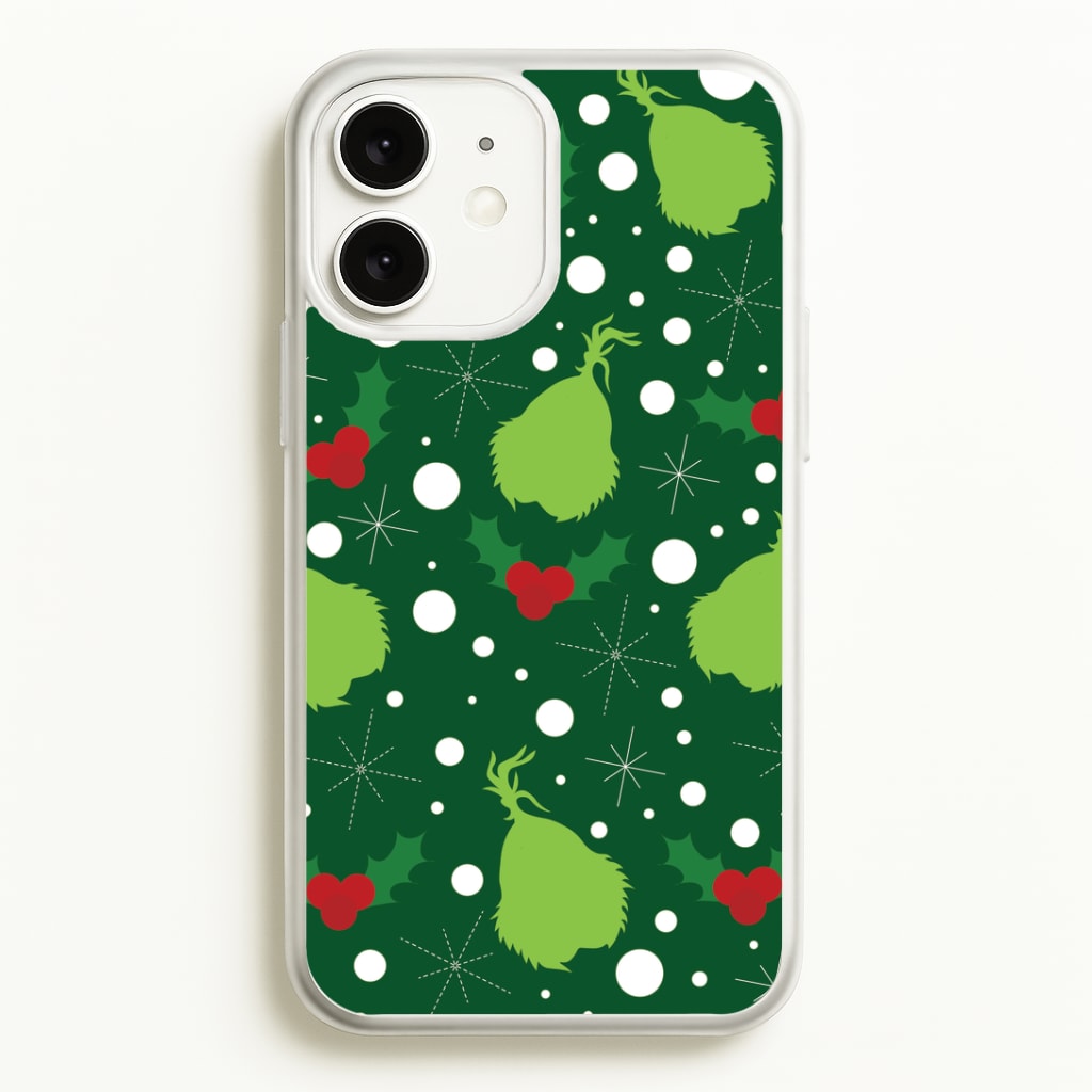 Green Creature Christmas Pattern iPhone 11 Case