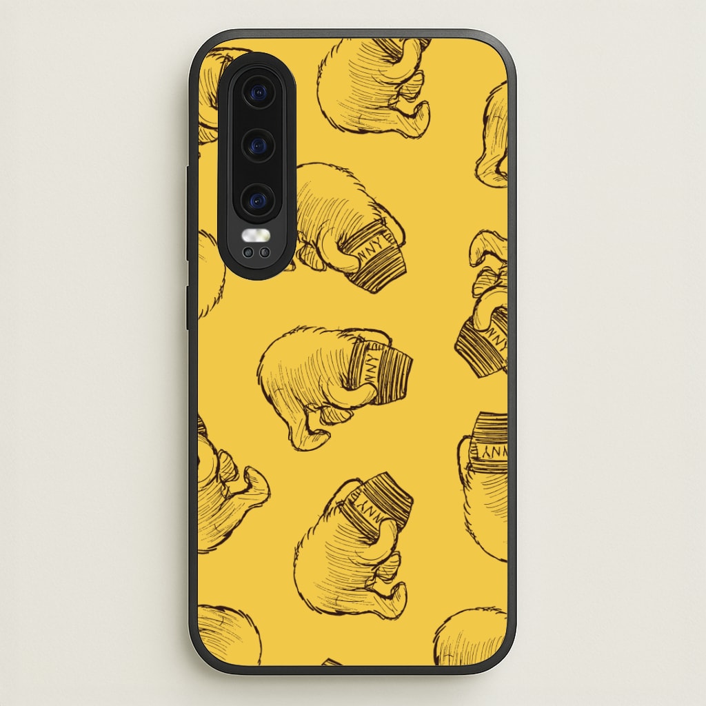 Winnie Honey Pot Pattern Huawei P30 Case