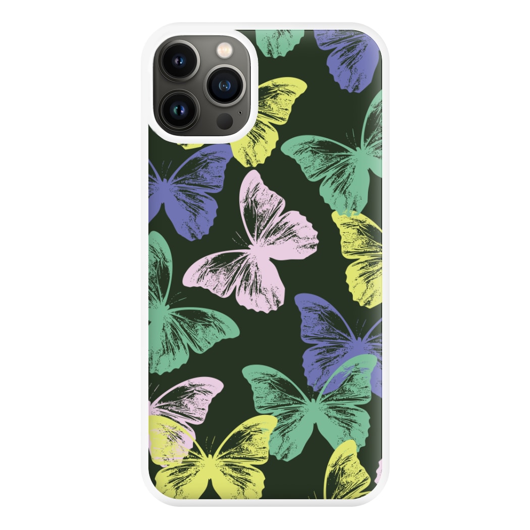 Colourful Butterfly Stamps Pattern iPhone 13 Case