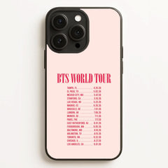 K-Pop Band World Tour List 2026 Phone Case