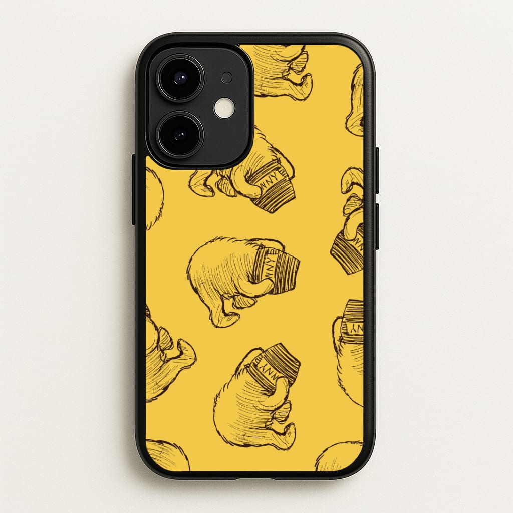 Winnie Honey Pot Pattern iPhone 12 Mini Case