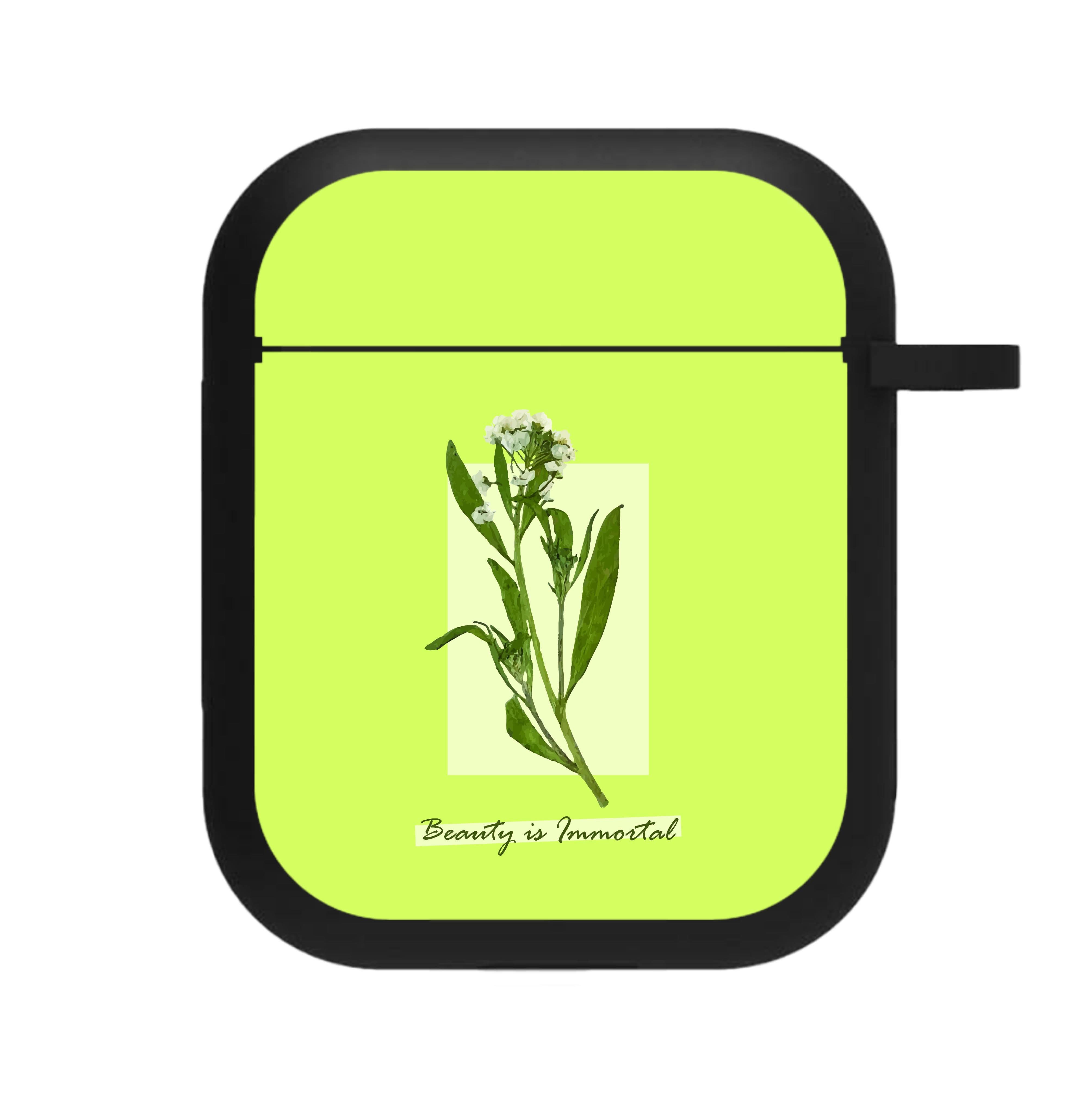 Beauty Is Immortal Press Flower AirPods Case