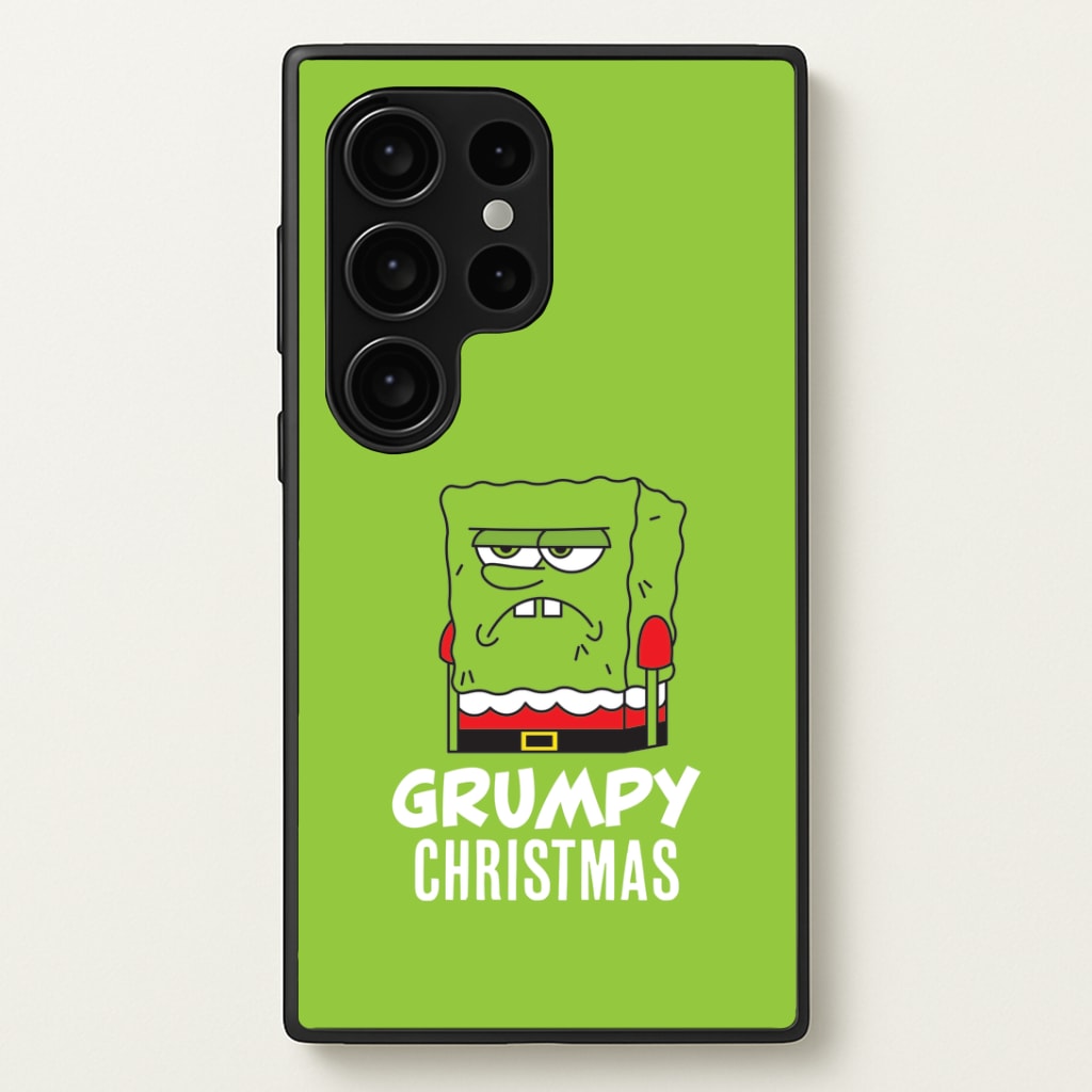 Grumpy Christmas Cartoon Sponge Galaxy S24 Ultra Case