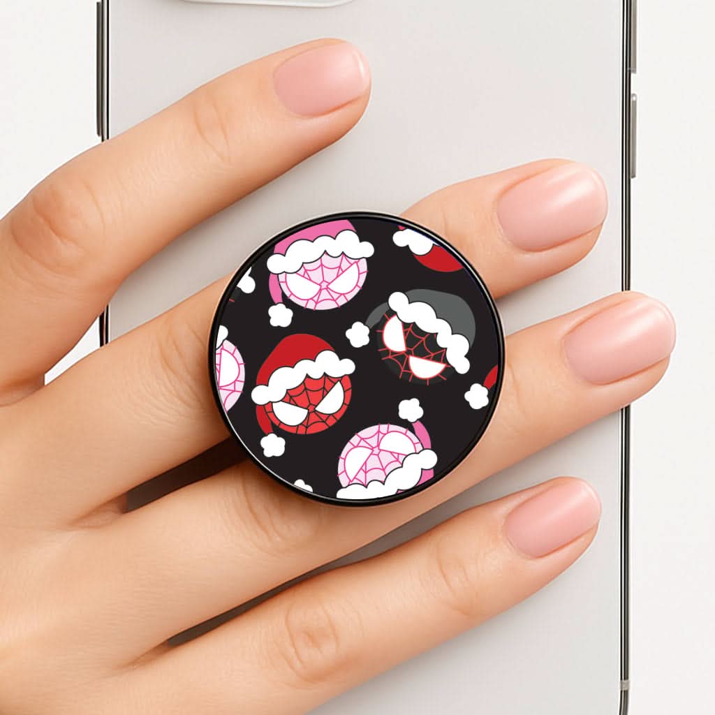 Spider Heroes Christmas Pattern Phone Grip