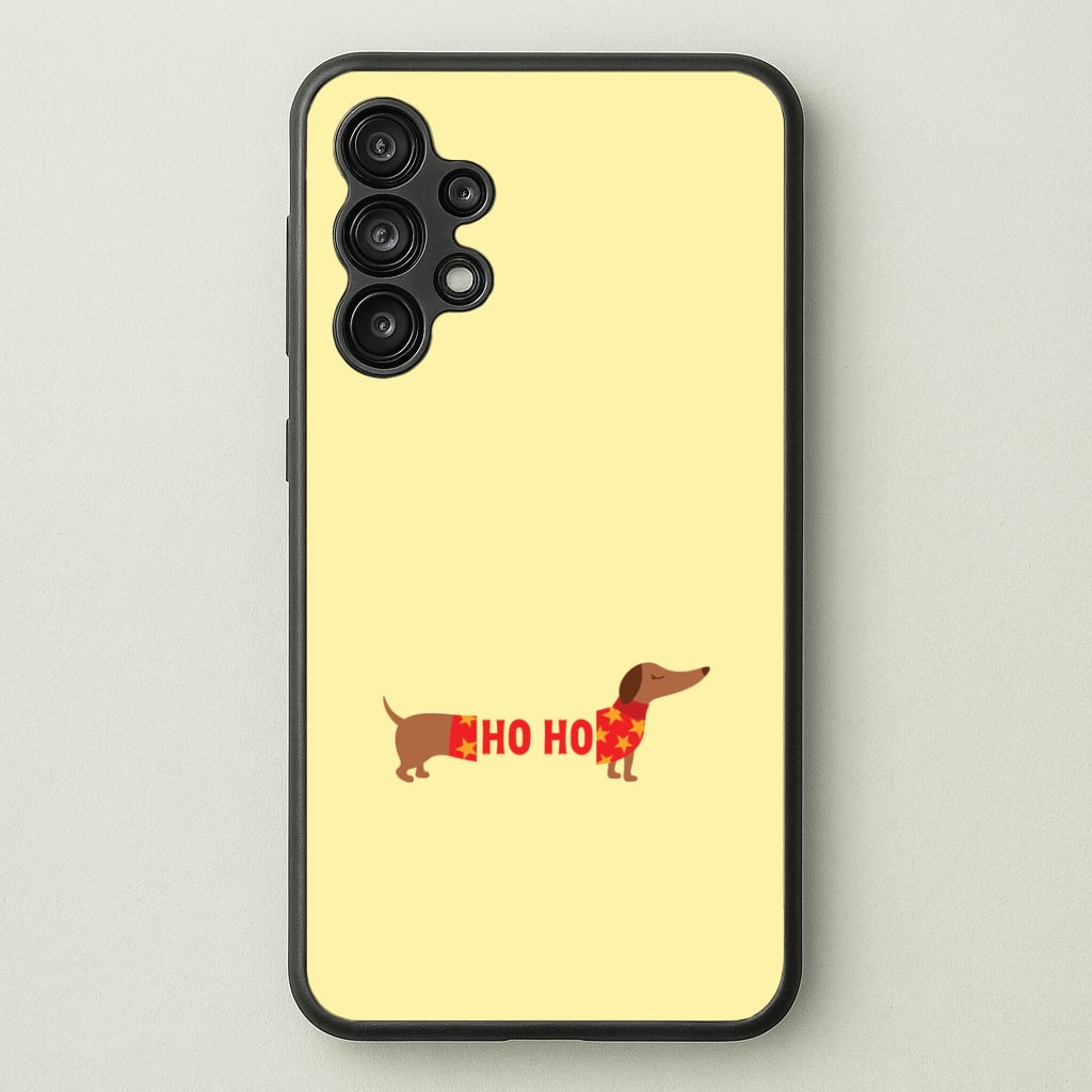 Christmas Jumper Ho Ho Dachshund Galaxy A13 Case