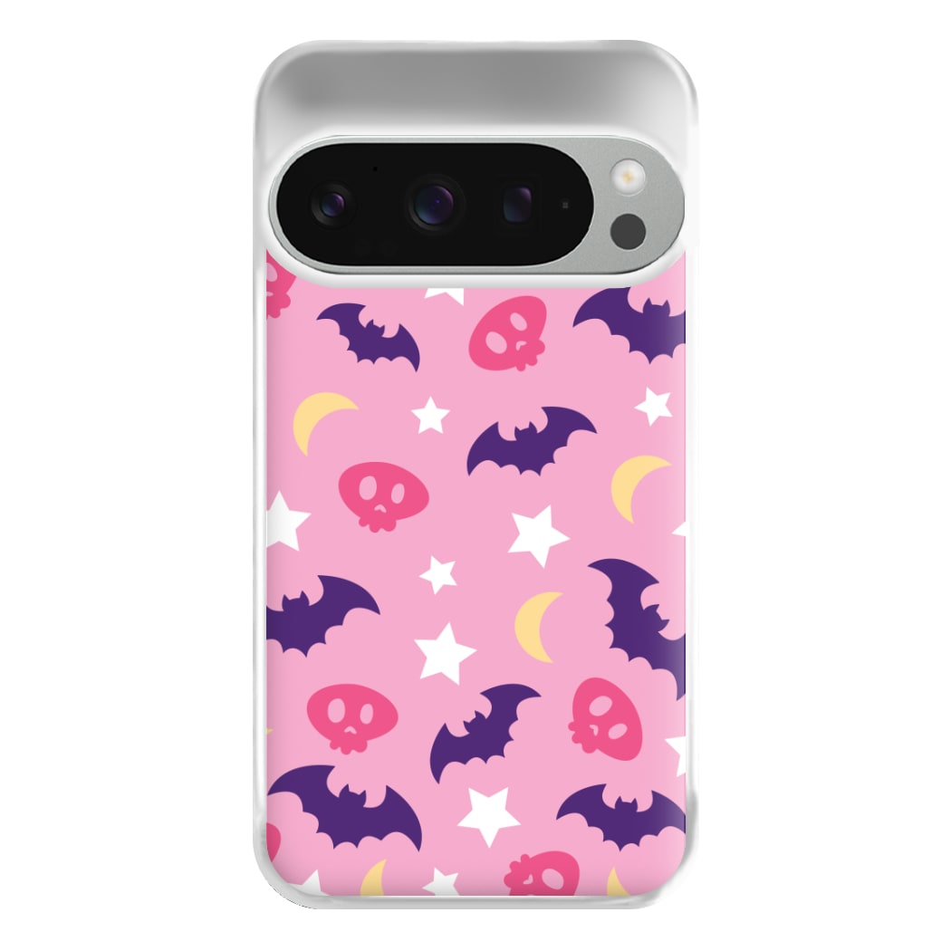 Skull, Bats And Stars Pattern Google Pixel 9 Pro XL Case