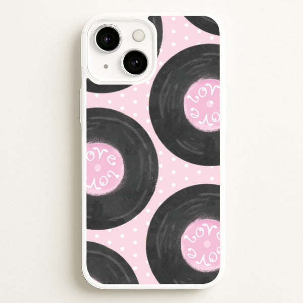 Thrifted Vinyl Polka Pattern iPhone 13 Mini Case