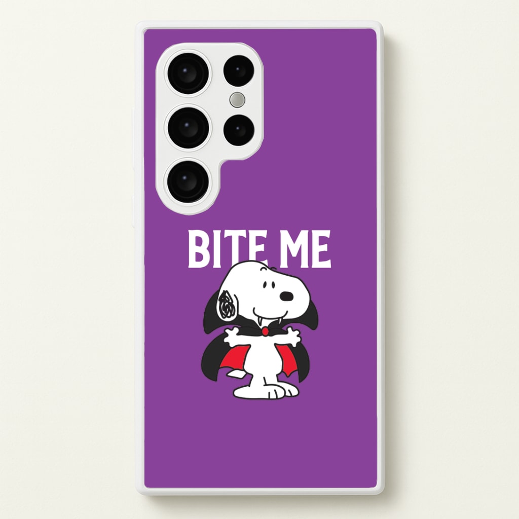 Bite Me Cartoon Beagle Galaxy S24 Ultra Case