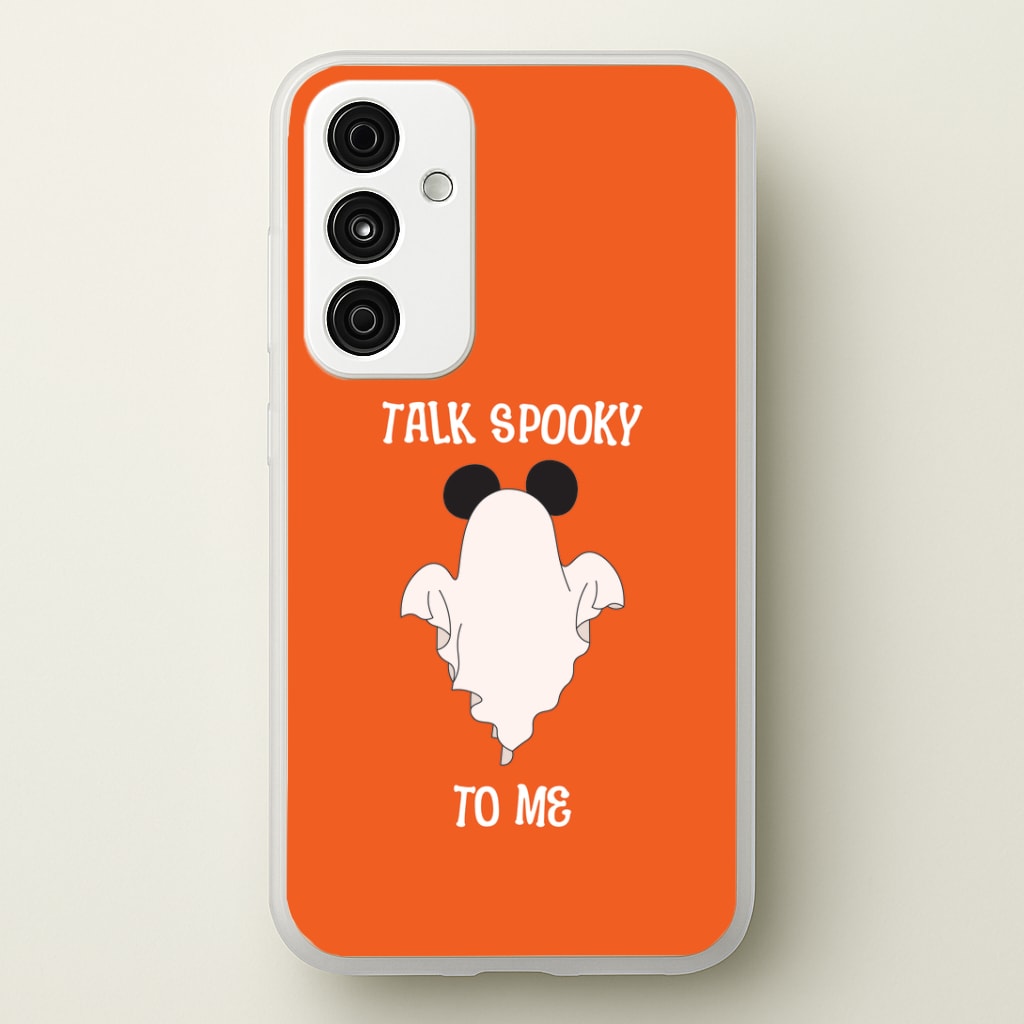Talk Spooky To Me Mouse Ghost Galaxy A35 Case