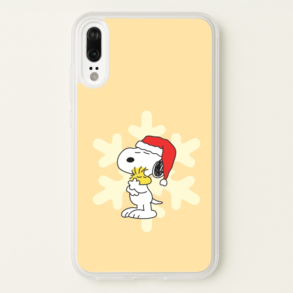 Christmas Cartoon Beagle And Bird Huawei P20 Case