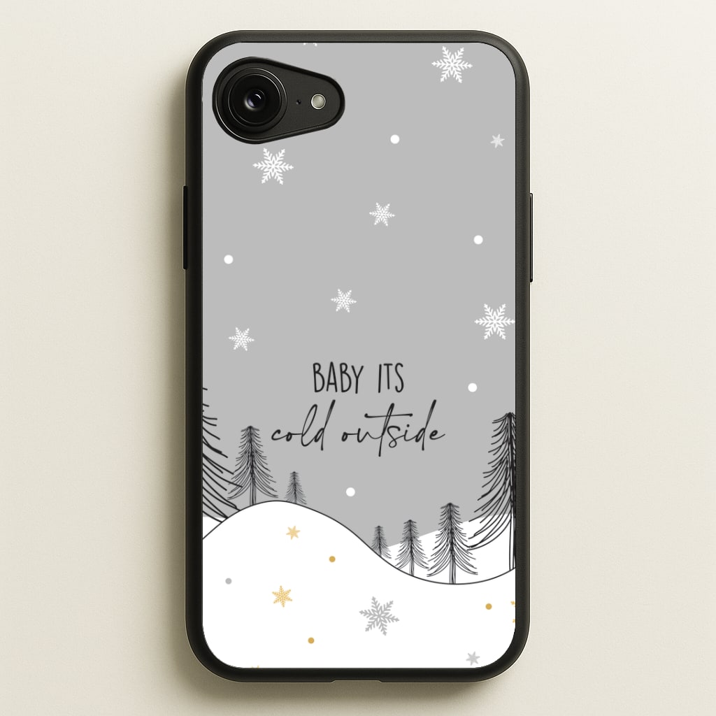 Baby It's Cold Outisde Landscape iPhone 16e Case
