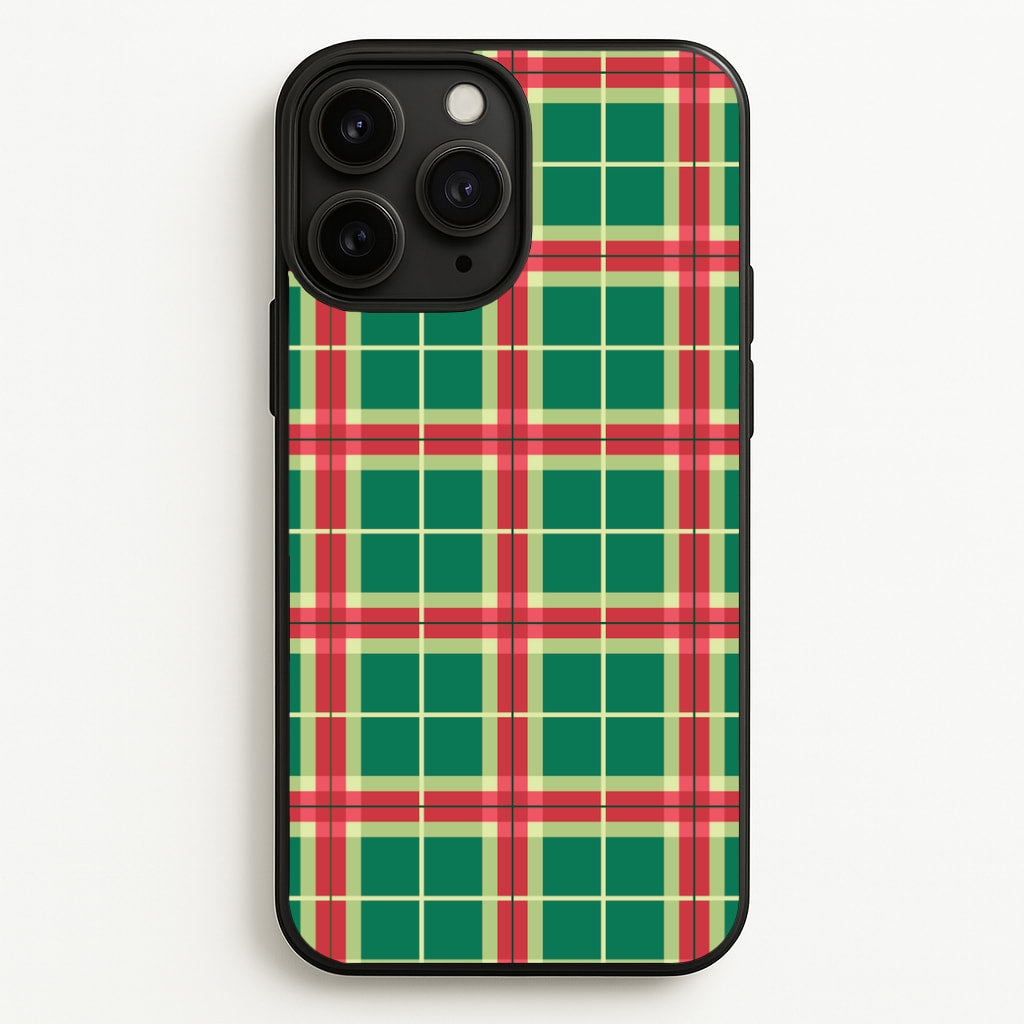 Red And Green Tartan II Christmas Pattern iPhone 11 Pro Max Case