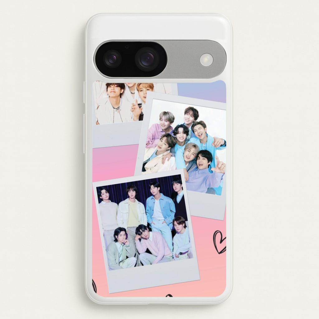 K-Pop Band Polaroid Collage Google Pixel 9 / 9 Pro Case